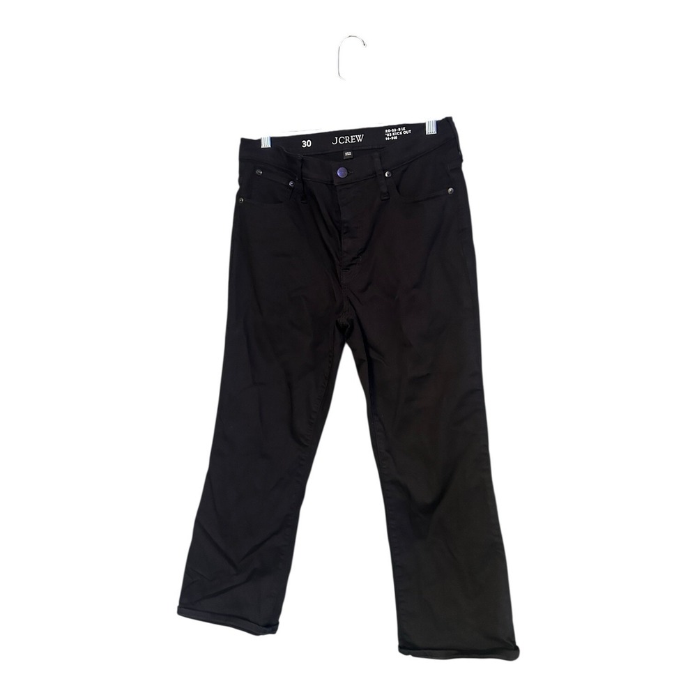 J.Crew Curvy slim-wide jean 1996 semi-stretch Cropped Black Size Women's 30